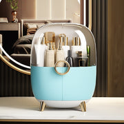 Cosmetic Desktop Dustproof Storage Box Skin Care Product Rack(Blue)